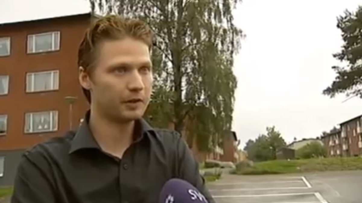 Martin Klausen intervjuas av SVT 2009.